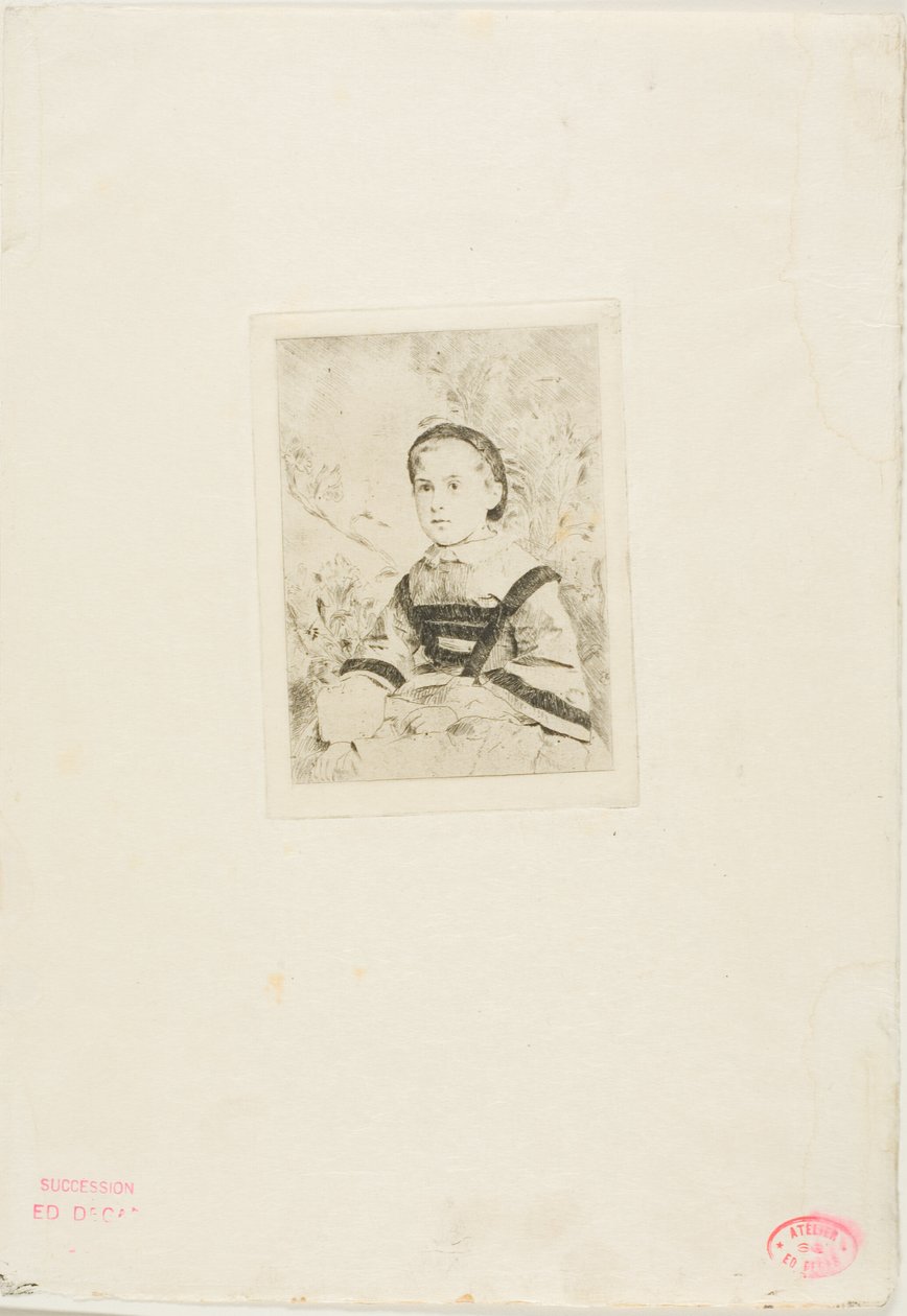 N. Wolkonska 夫人，第二盘 作者 希莱尔·热尔曼·埃德加·德加