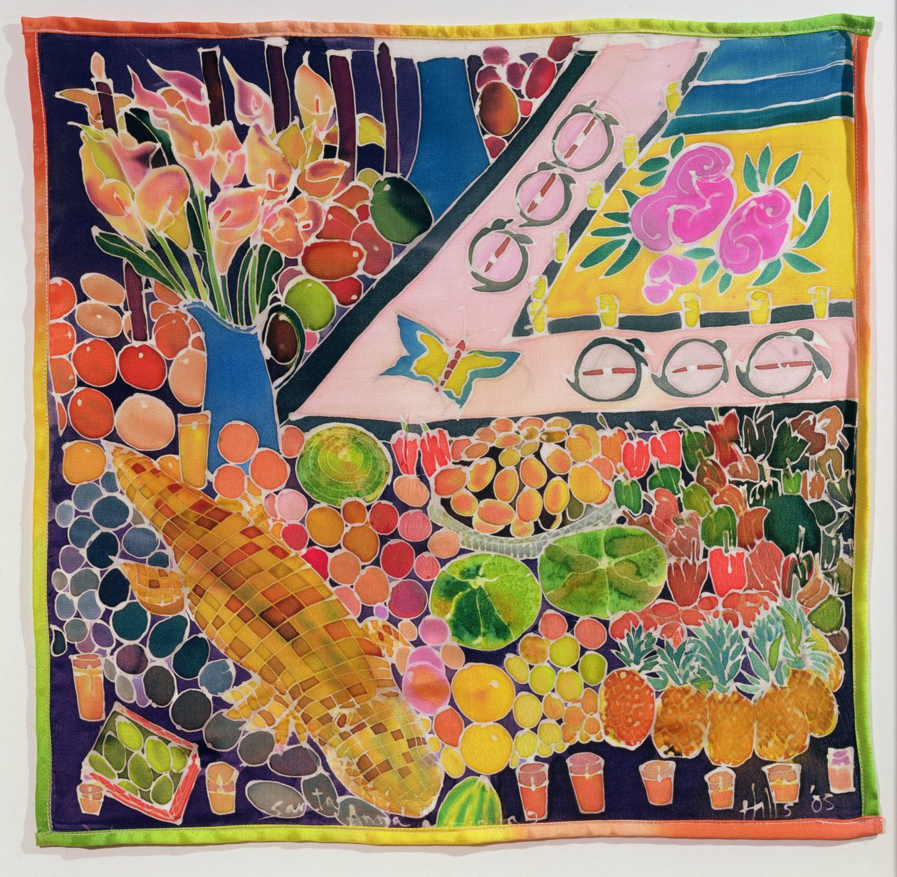 Semana Santa，危地马拉，2006年（丝绸染料） 作者 希拉里·西蒙（Hilary Simon）