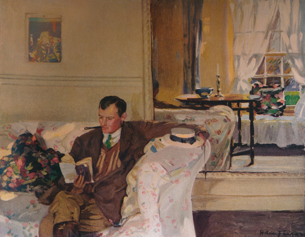 Algernon Talmage肖像，c1900年1914-1915年 作者 希尔达·费伦