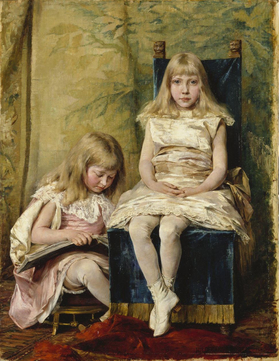 Hildegard和Alfhild Tamm，1882年 作者 希尔德加德·卡特琳娜·索雷尔