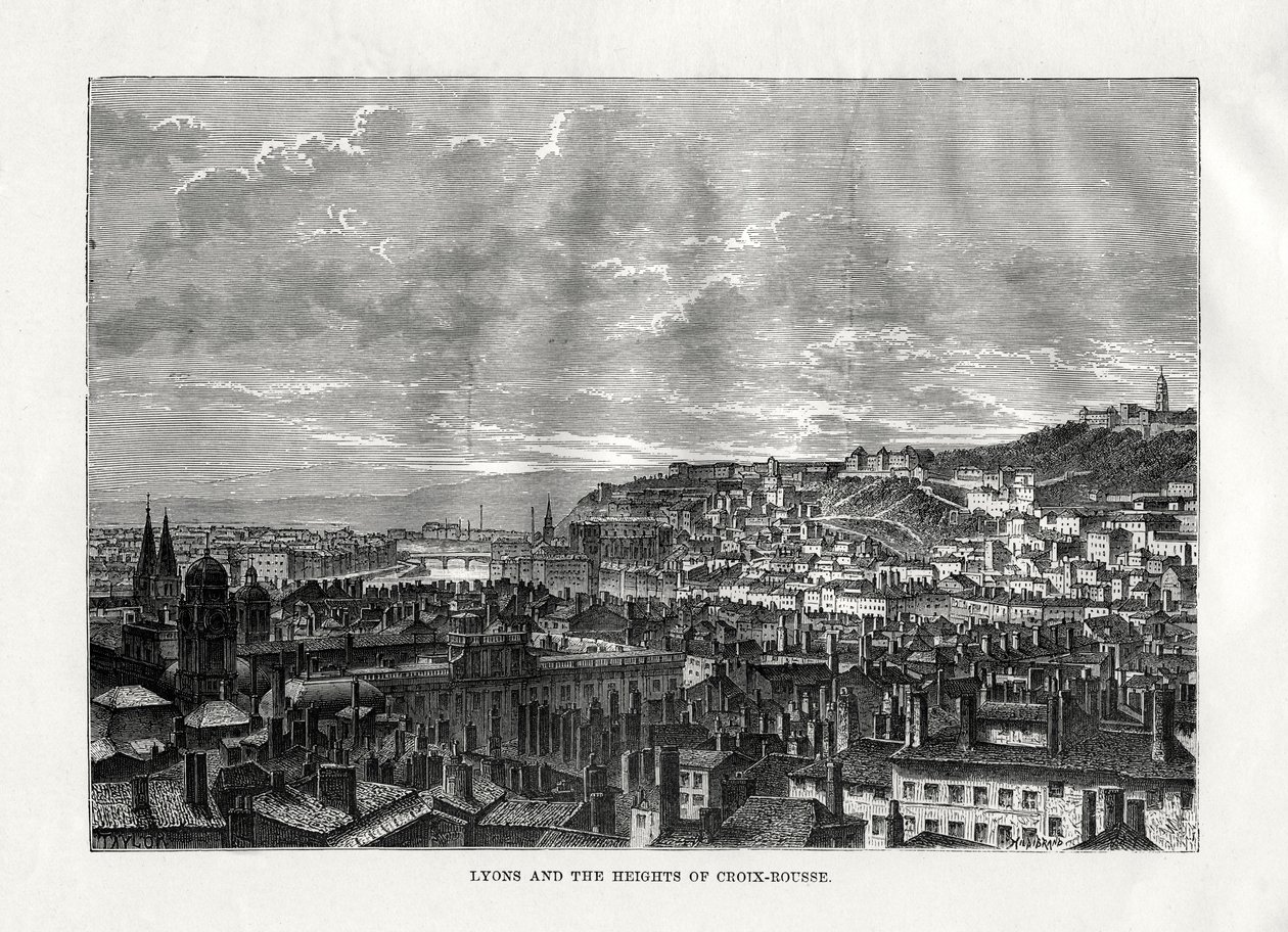 里昂和法国克鲁瓦鲁塞的高地，1879年 作者 希尔迪布兰德