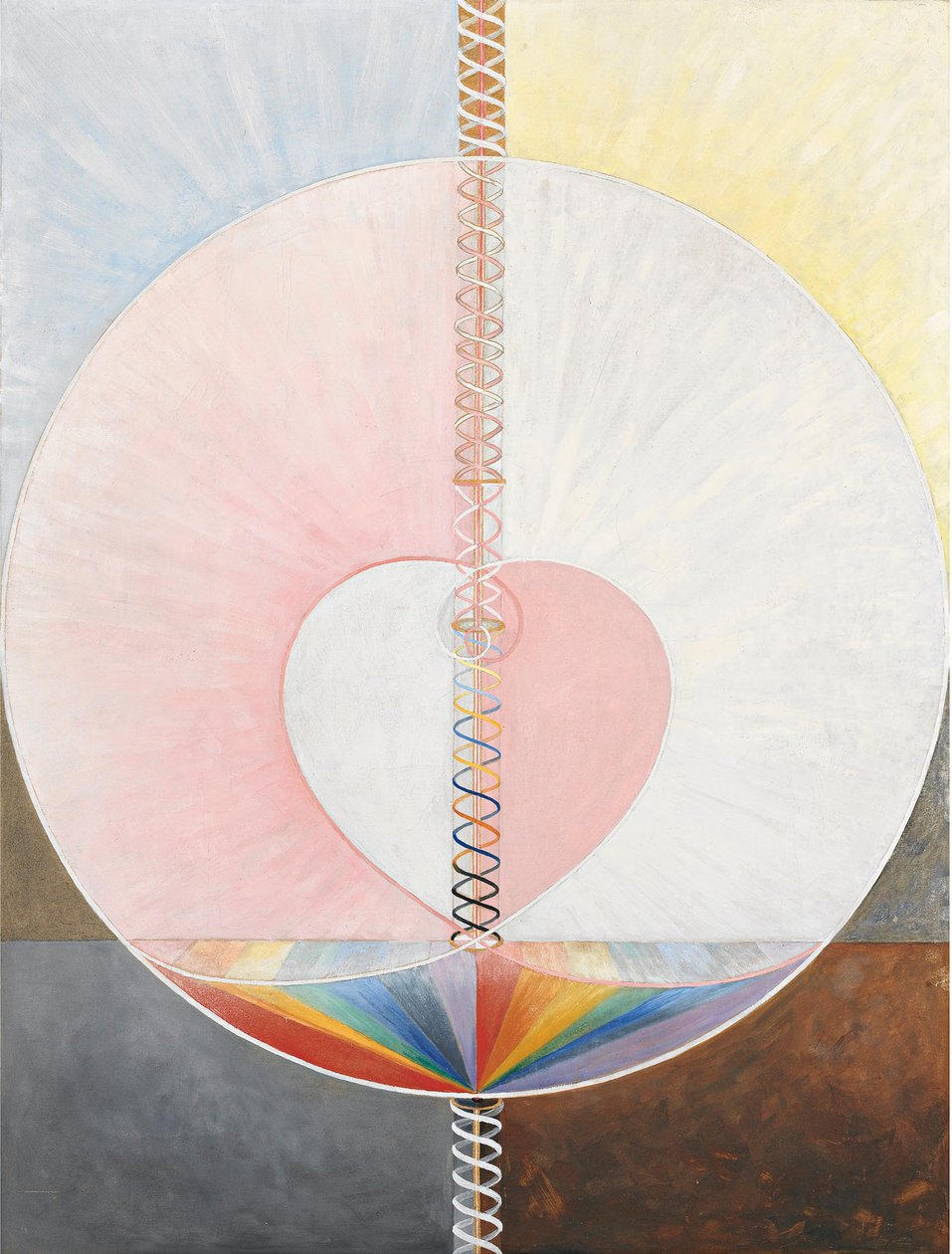 第九组/UW，第 25 号，《鸽子》，第 1 号（布面油画） 作者 希尔玛·克林特