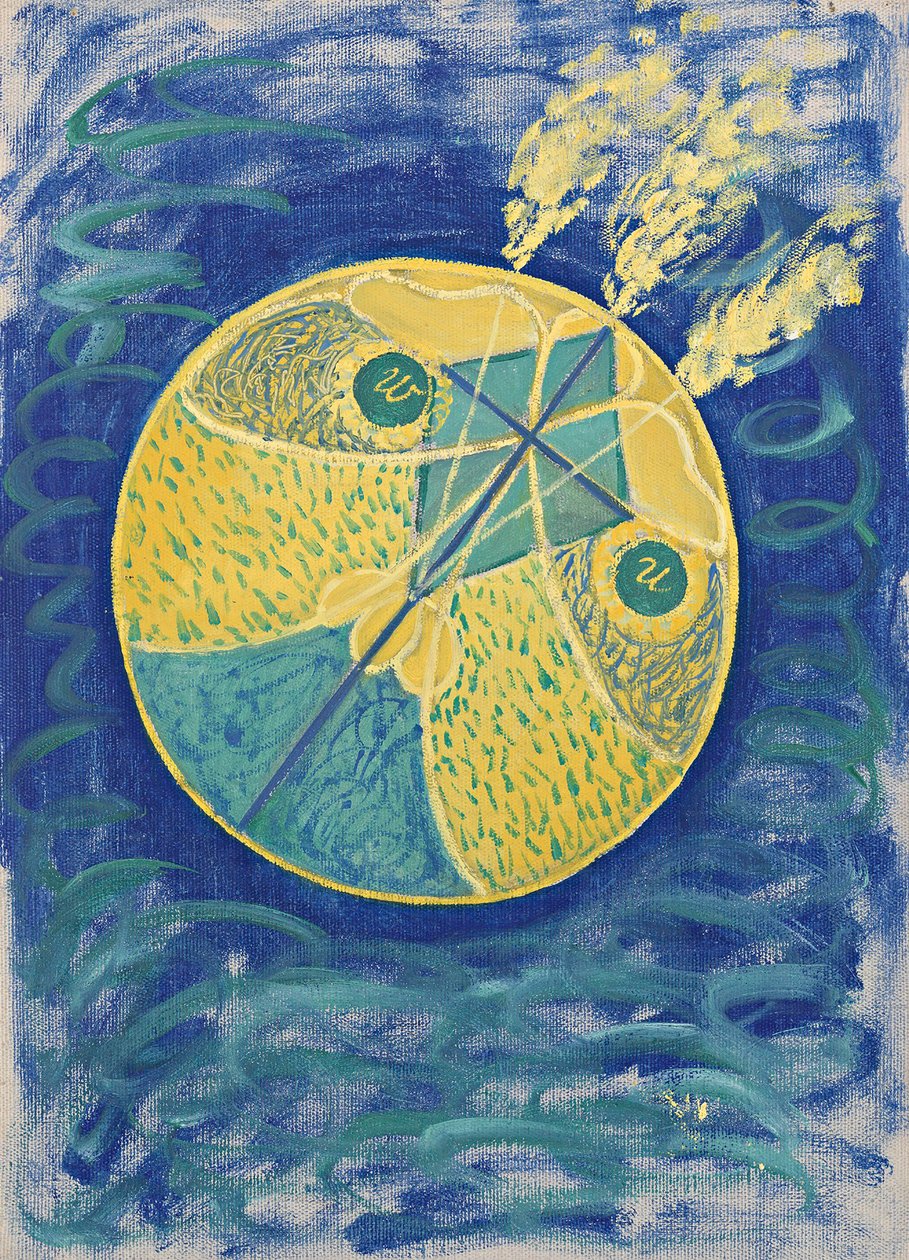 第一组，第7号。原始混沌，1906-1907。 作者 希尔玛·克林特