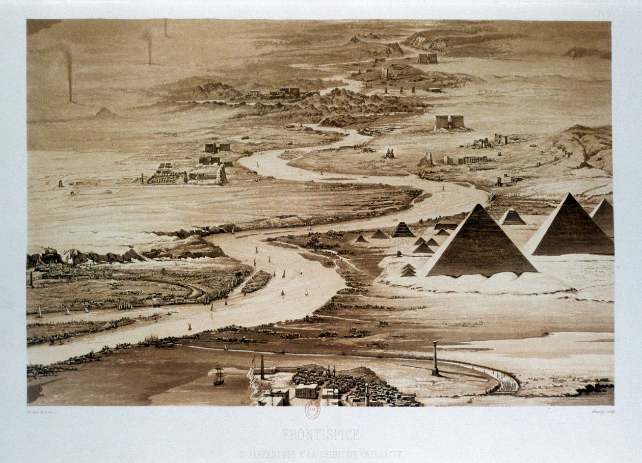 从亚历山大到第二条白内障》，埃及，1841年 作者 赫梅利