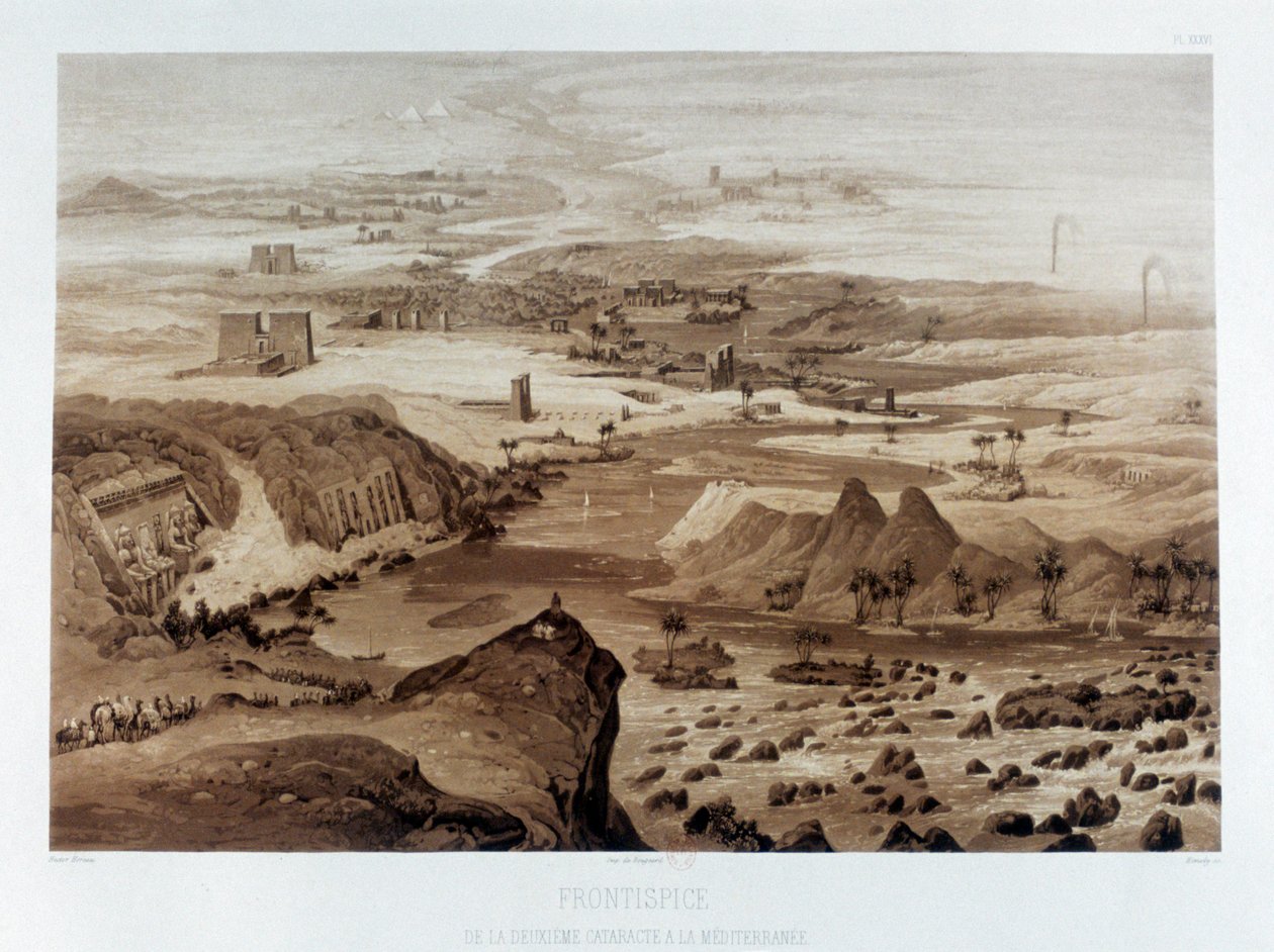 从第二条白内障到地中海》，埃及，1841年 作者 赫梅利