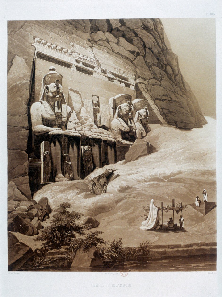 伊布桑布尔神庙》，埃及，1841年 作者 赫梅利
