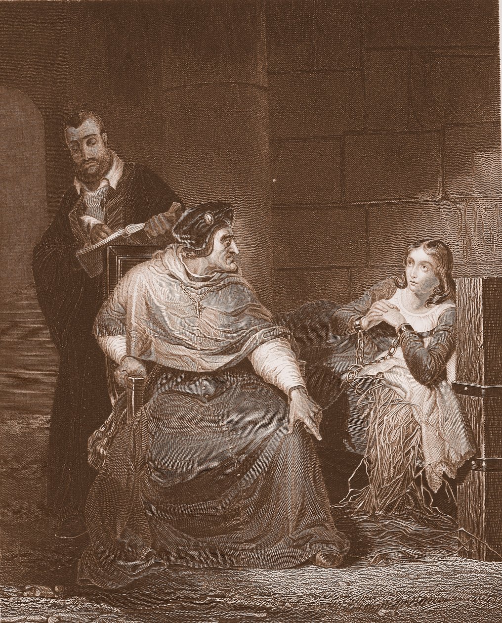 圣女贞德，由Strunz雕刻而成 作者 希波吕特·德拉罗什（Hippolyte Delaroche）