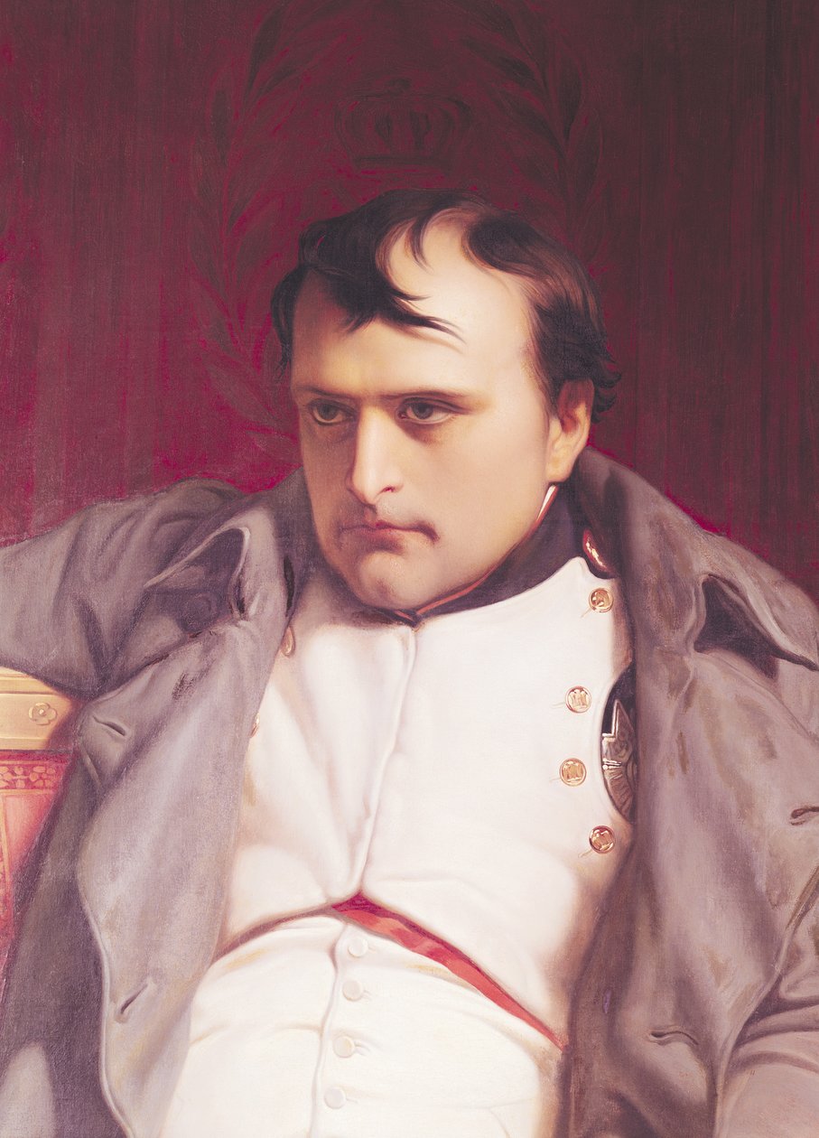 拿破仑（1769-1821）退位后（详情为157912） 作者 希波吕特·德拉罗什（Hippolyte Delaroche）