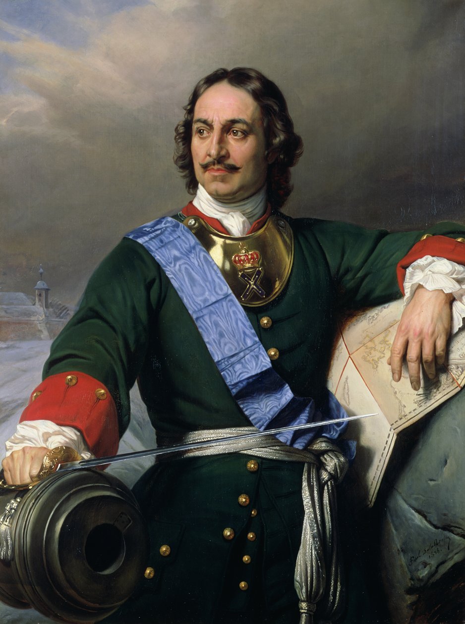 彼得一世（1672-1725）1838年（另见144528） 作者 希波吕特·德拉罗什（Hippolyte Delaroche）