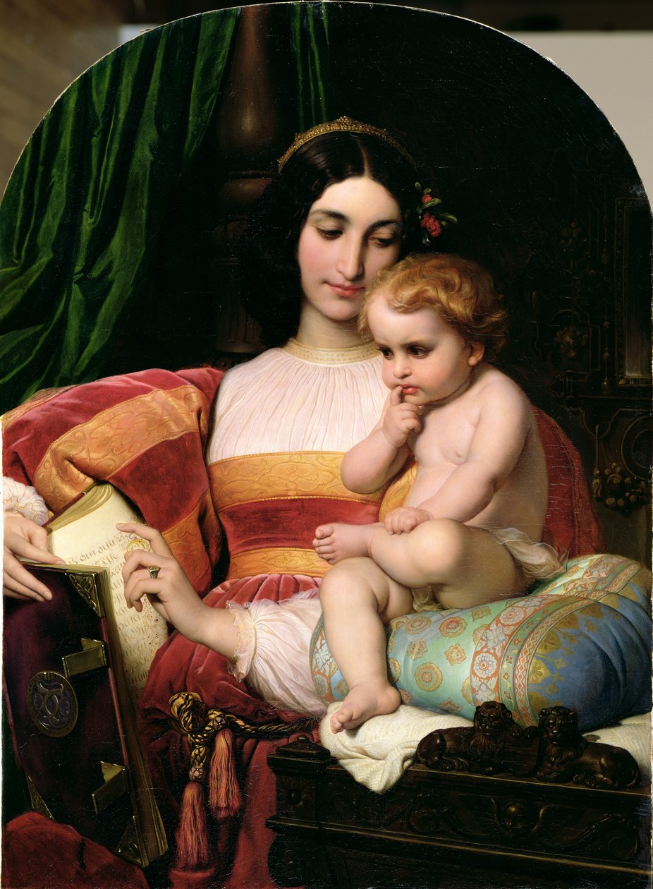 Pico della Mirandola的童年（1463-94）1842年 作者 希波吕特·德拉罗什（Hippolyte Delaroche）