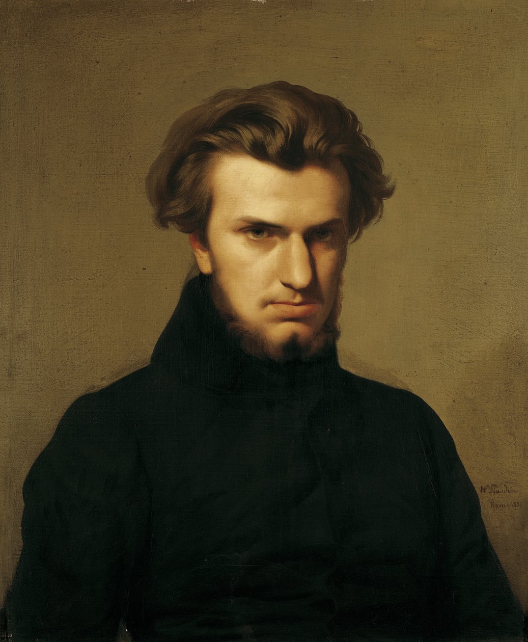 Ambroise Thomas的肖像（1811-96）1834 作者 伊波利特·弗兰德林