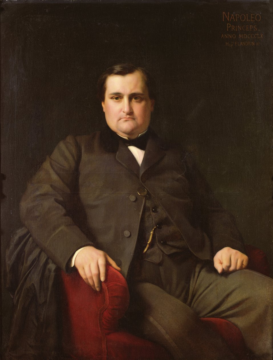 约瑟夫查尔斯波拿巴的肖像，拿破仑王子（1822-1891），1863年 作者 伊波利特·弗兰德林