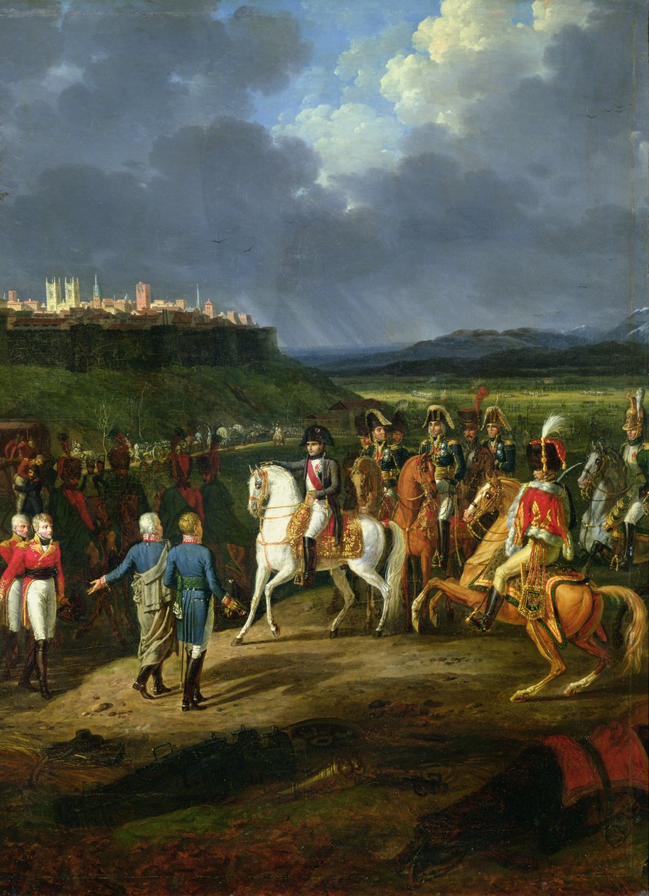 阿斯托加的英国囚犯于1809年，1810年（176236年详细信息）被提交给拿破仑波拿巴（1769-1821） 作者 Hippolyte Lecomte