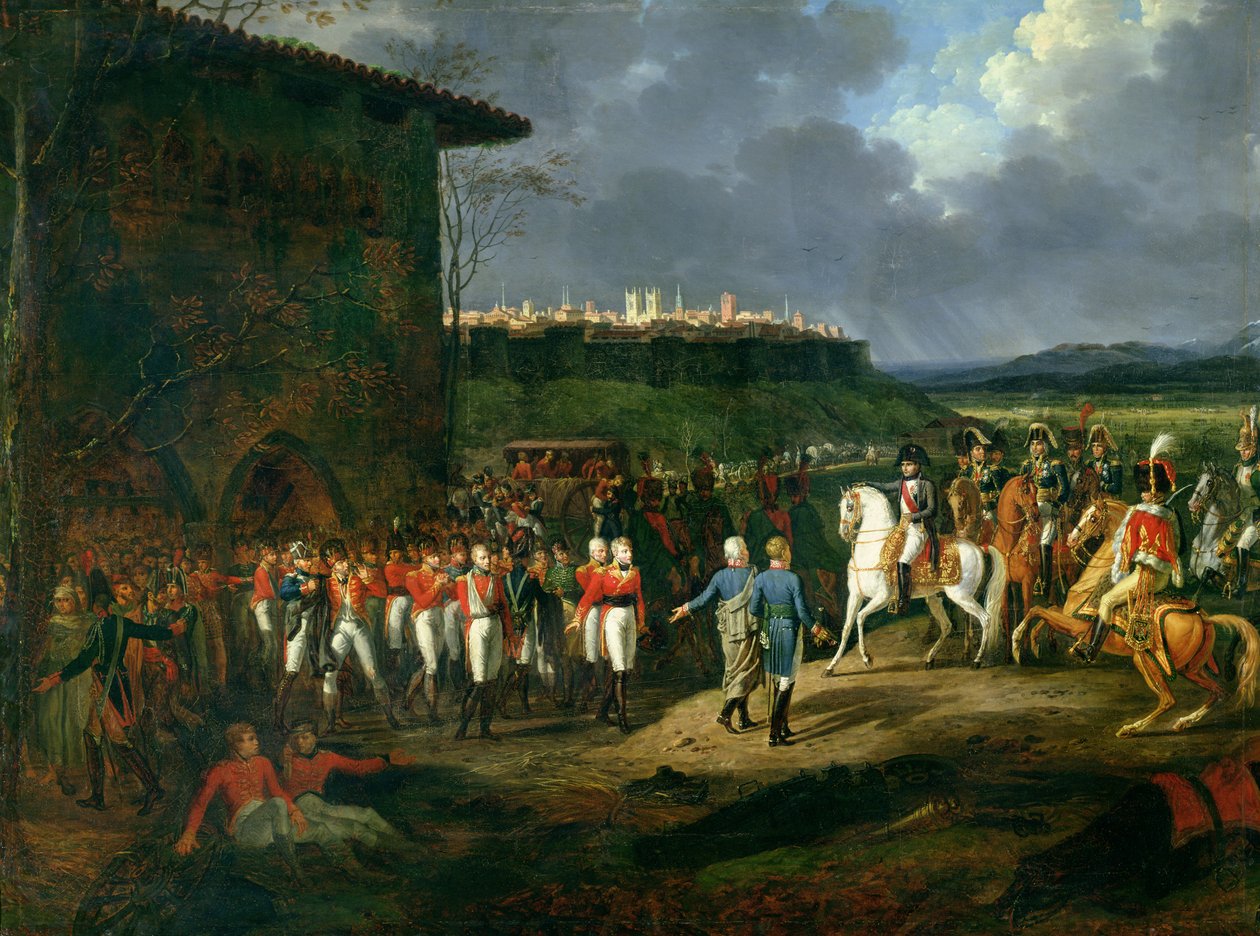 1809年，1810年，阿斯托加的英国囚犯被提交给拿破仑波拿巴（1769-1821）（另见225165） 作者 Hippolyte Lecomte