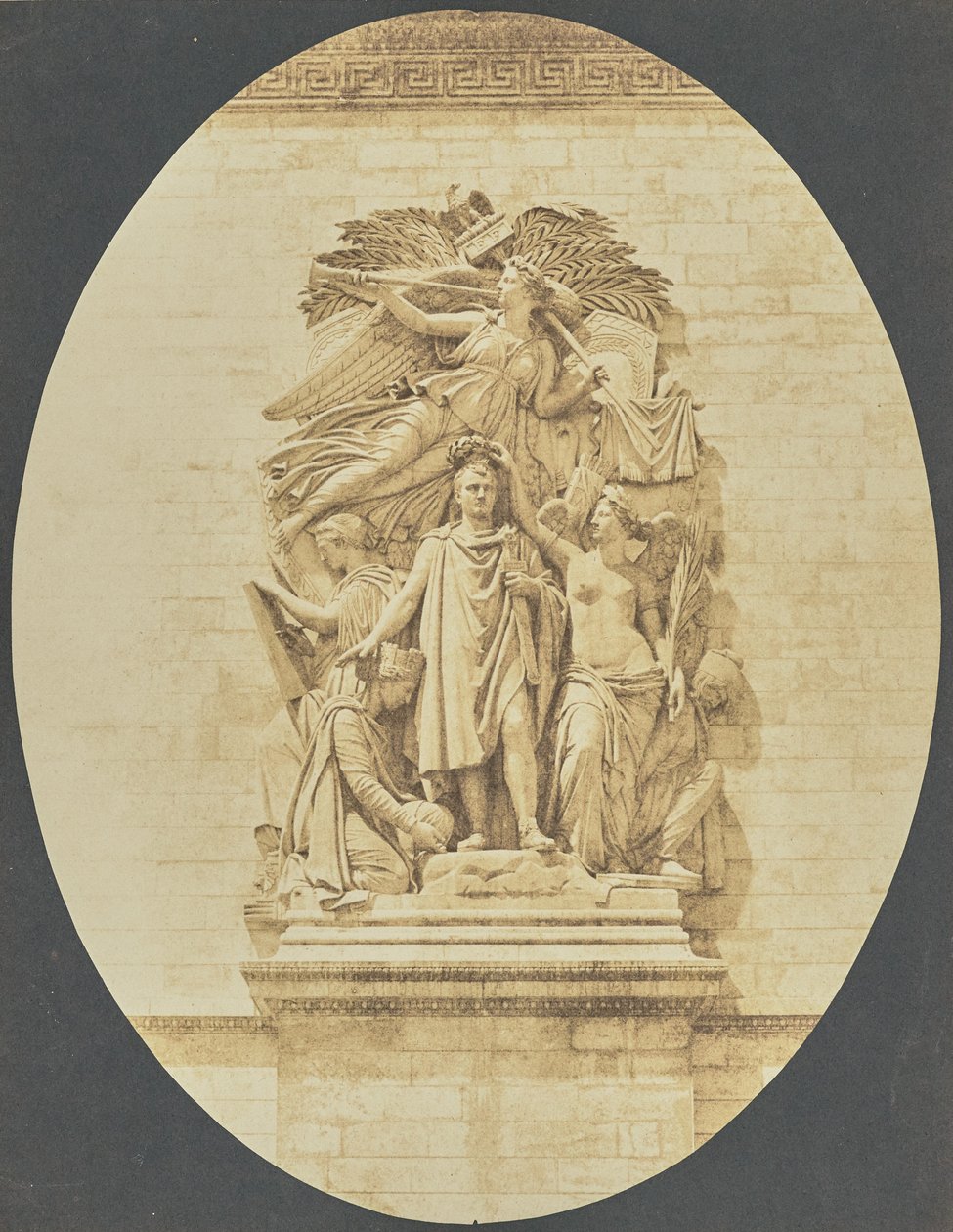 [凯旋门上让-皮埃尔-科尔托绘制的 "1810 年的凯旋 "细节］ 作者 希波吕特·贝亚德