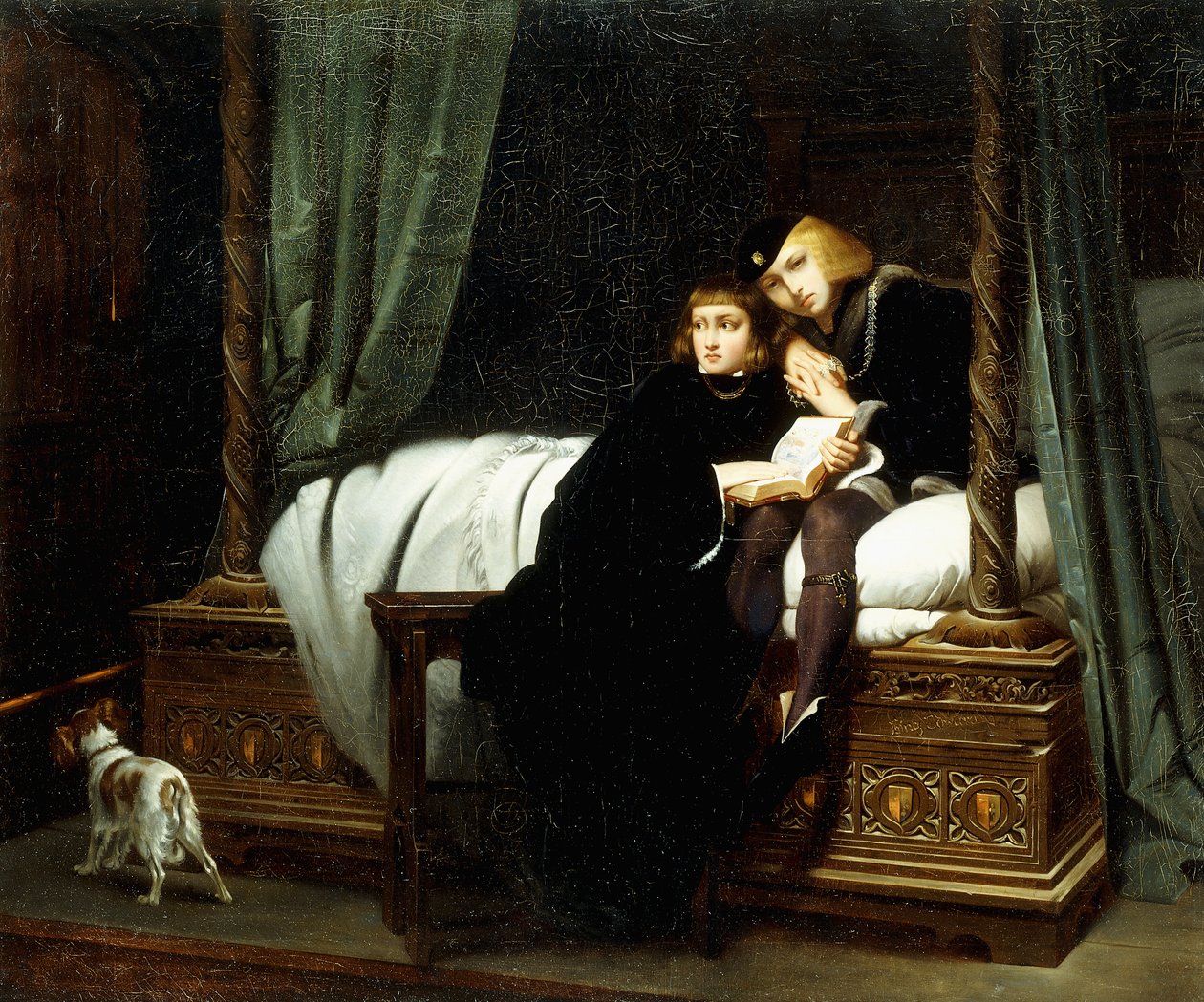 爱德华的孩子们， 作者 希波吕特·德拉罗什（Hippolyte Delaroche）