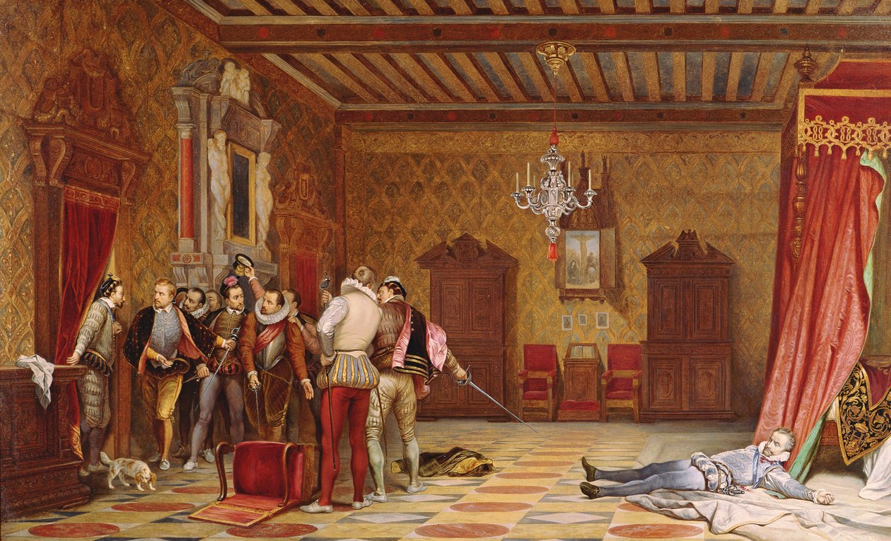 洛杉矶的亨利（1549-88）暗杀公爵，1834年 作者 希波吕特·德拉罗什（Hippolyte Delaroche）