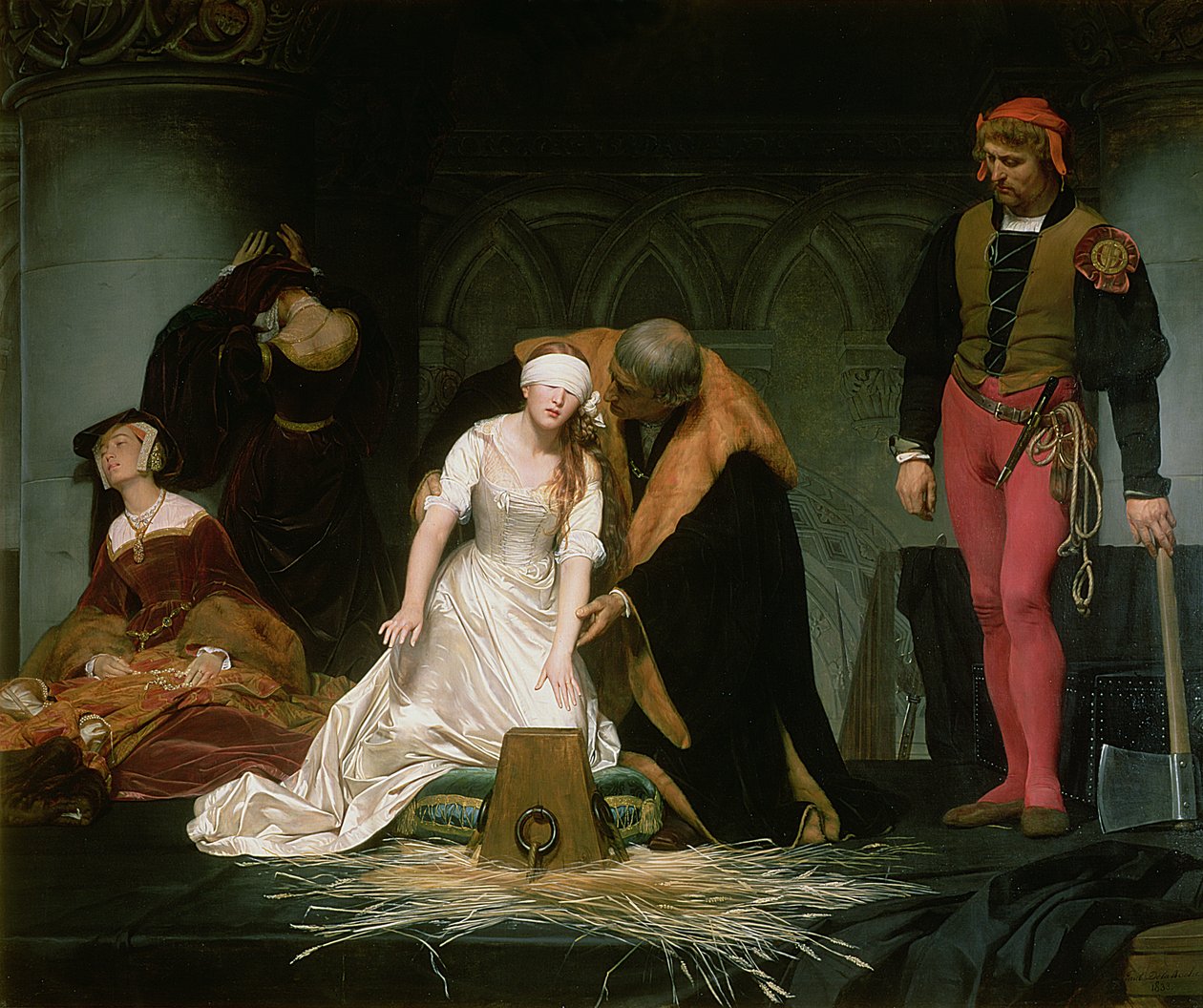 1833年，简·格雷夫人的执行 作者 希波吕特·德拉罗什（Hippolyte Delaroche）