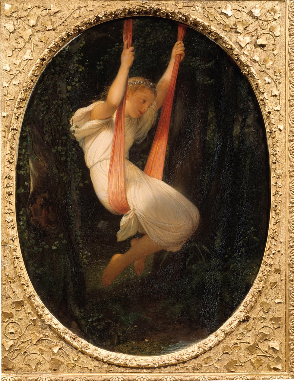 保罗·德拉罗什（Paul Delaroche）的秋千油画 作者 希波吕特·德拉罗什（Hippolyte Delaroche）