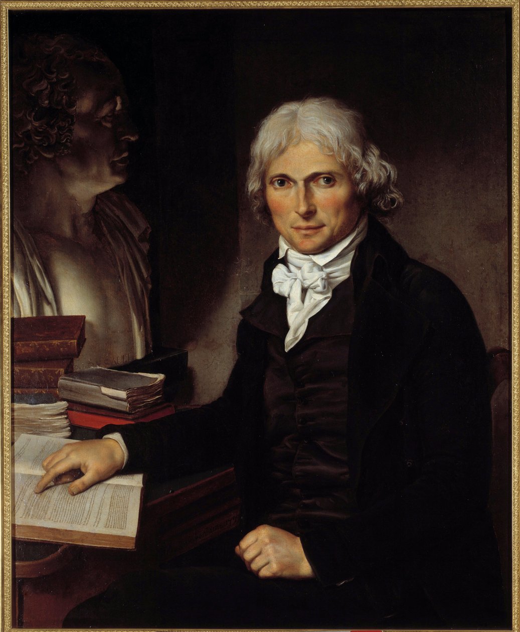 Marie Francois Xavier Bichat 博士 (1771-1802) 的肖像。 Pierre-Maximilien Delafontaine (1774-1860) 的绘画 作者 伊波利特·弗兰德林