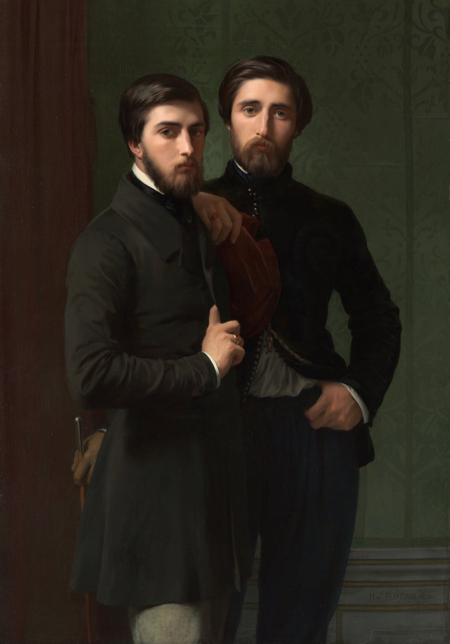 René-CharlesDassy和他的兄弟Jean-Baptiste-Claude-AmédéDassy，1850年 作者 伊波利特·弗兰德林