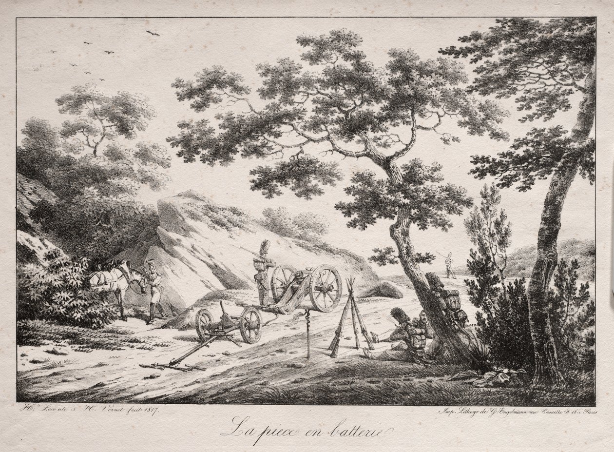 蓄势待发的大炮 作者 Hippolyte Lecomte