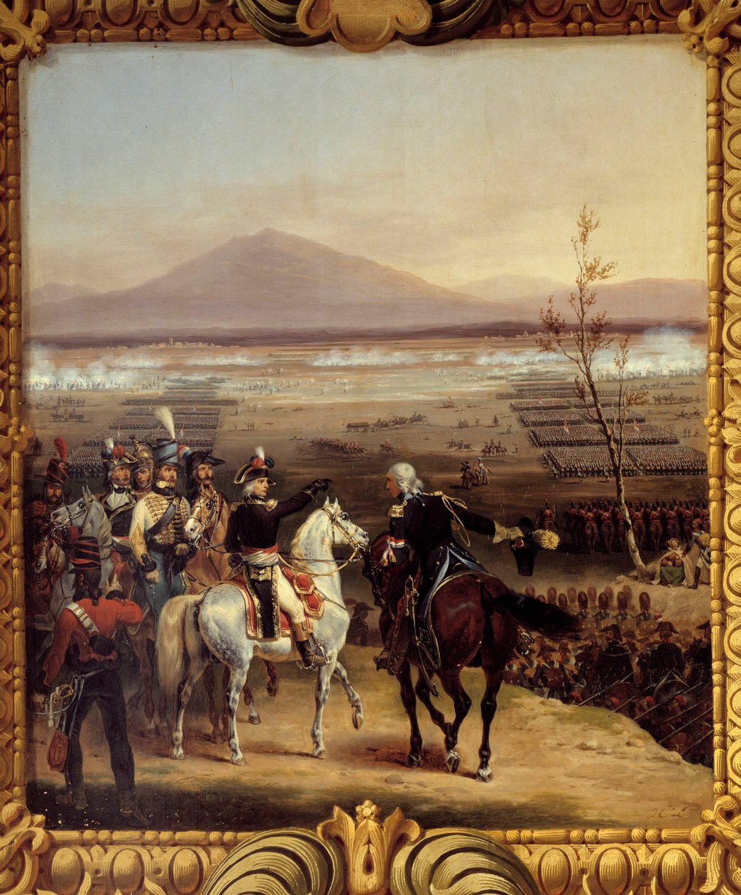The passage of the Tagliamento in front of Valvasone leads by Bonaparte on 16 March 1797: the Italian countryside of 1796-1797: the passage of the Tagliamento river in which the marechal Jean Mathieu Philibert Serurier (1742-1819) took part in Napoleon Bon 作者 Hippolyte Lecomte