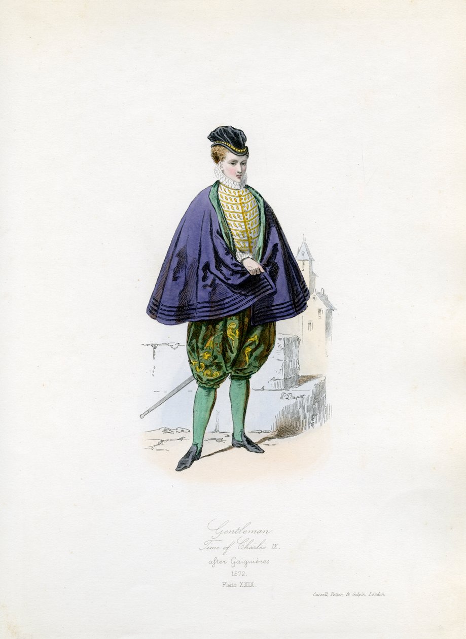 查理九世时期的绅士 作者 Hippolyte Louis 和 Polydore Pauquet