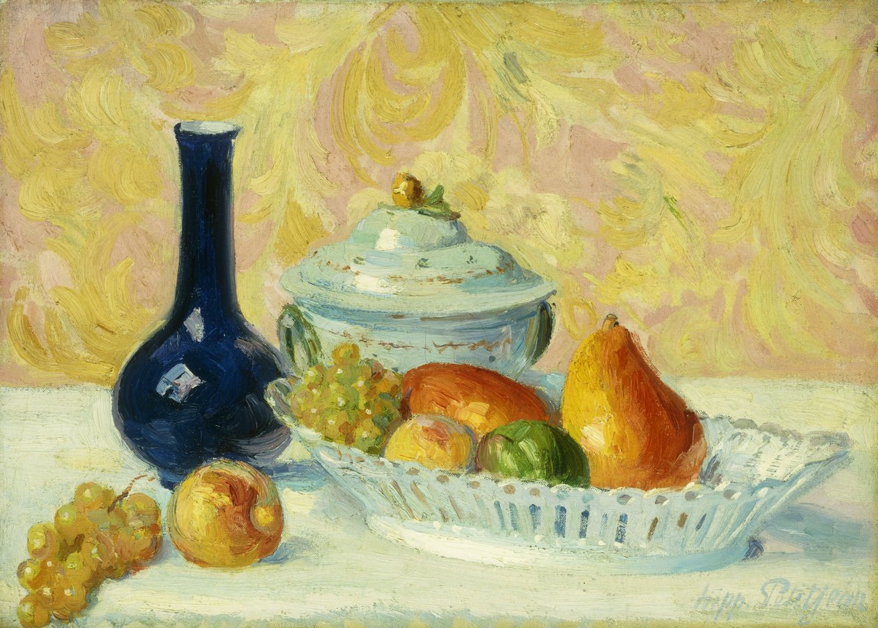 水果静物Nature Morte aux水果， 作者 伊波利特·佩蒂让