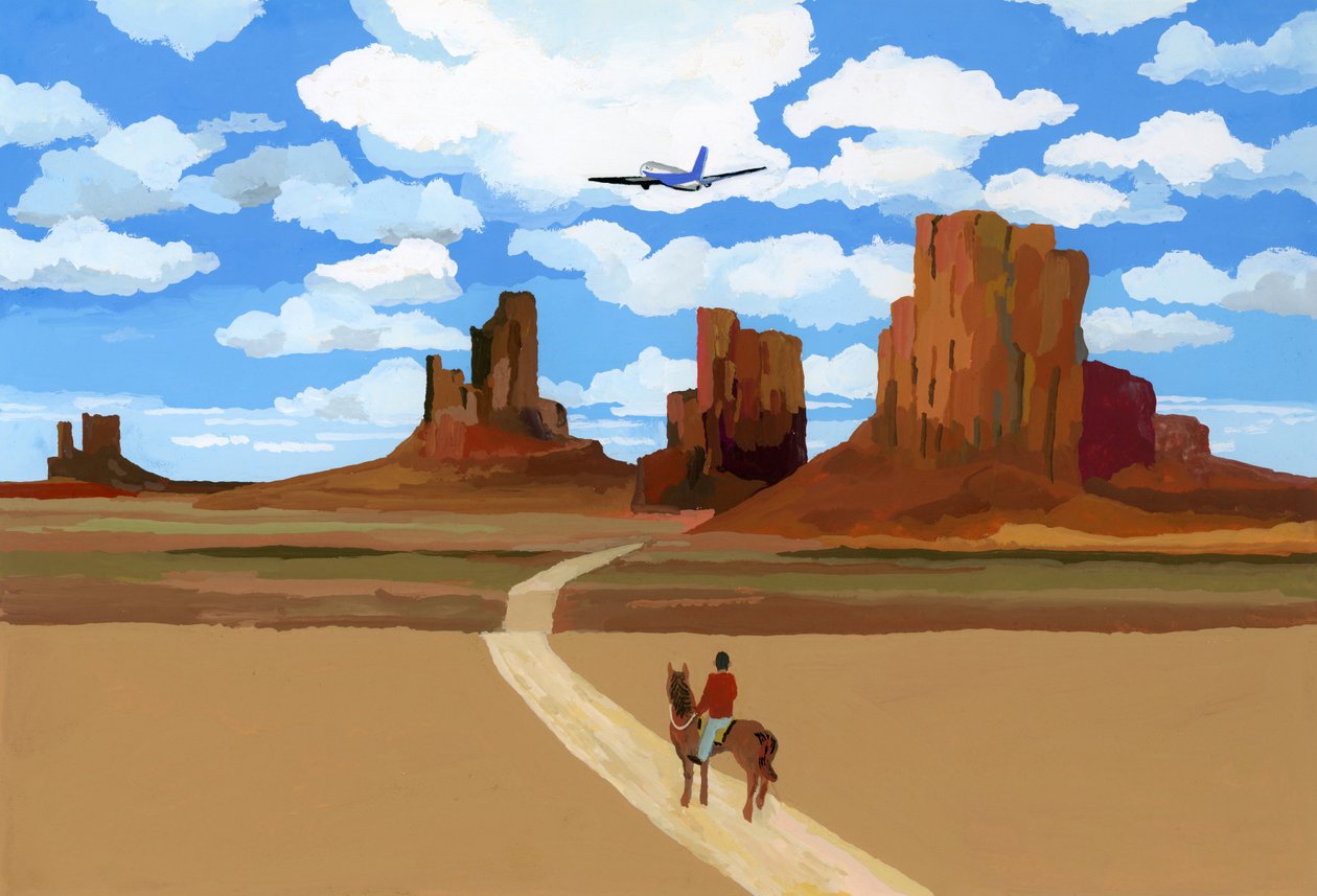 Landscape like the movie "Oh My Darling Clementine", 2016, 作者 井筒宏之