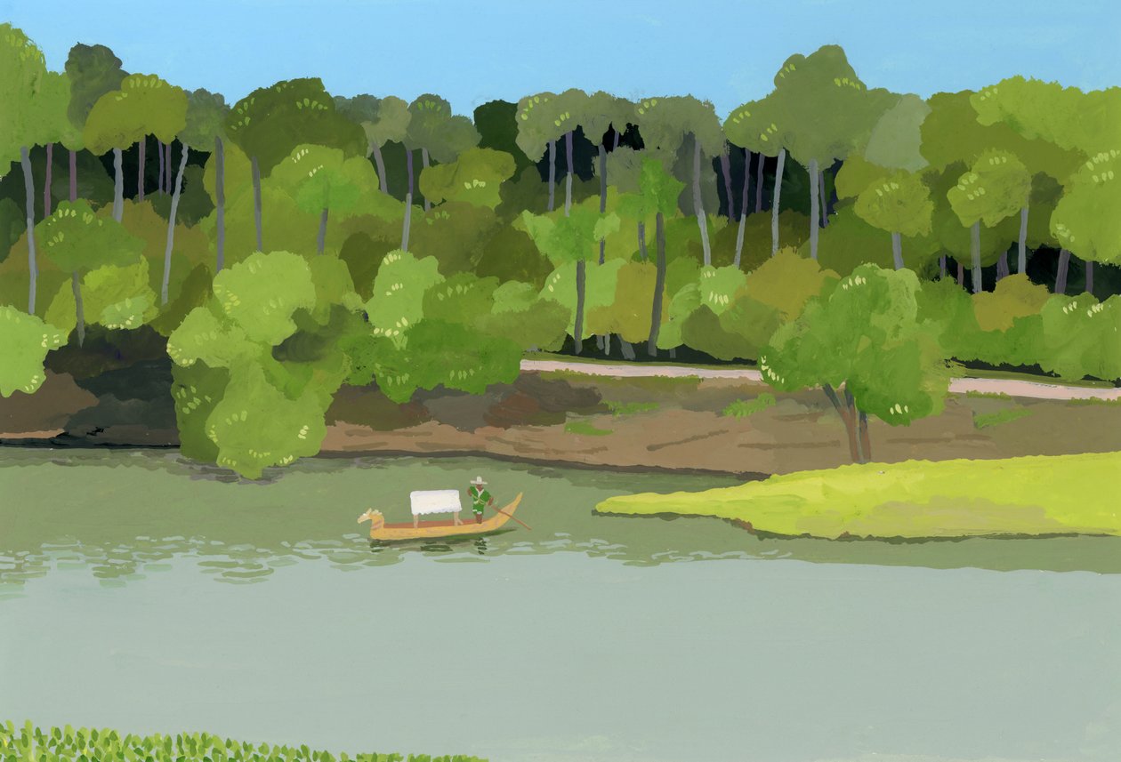 Siem Reap River, Angkor Thom,2016， 作者 井筒宏之