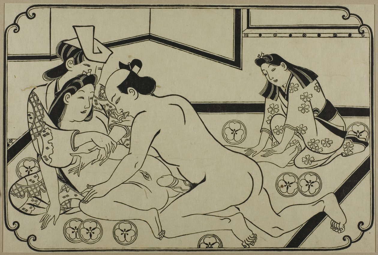 春宫画册上的一张纸 作者 菱川师信