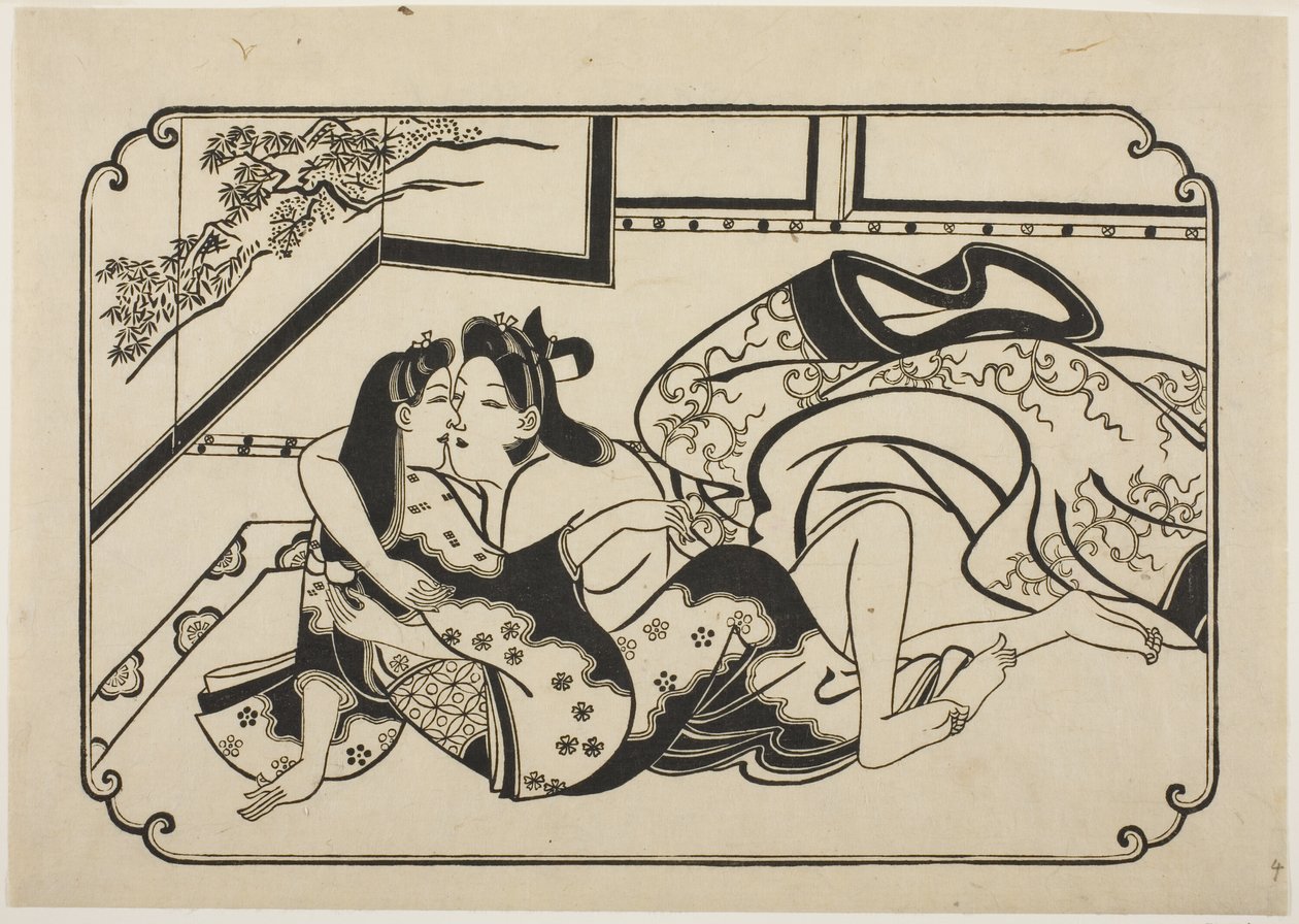 调情的情人 作者 菱川师信