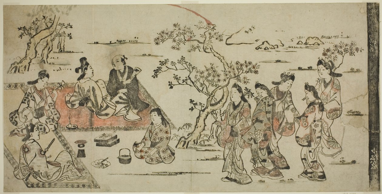 赏花 作者 菱川师信