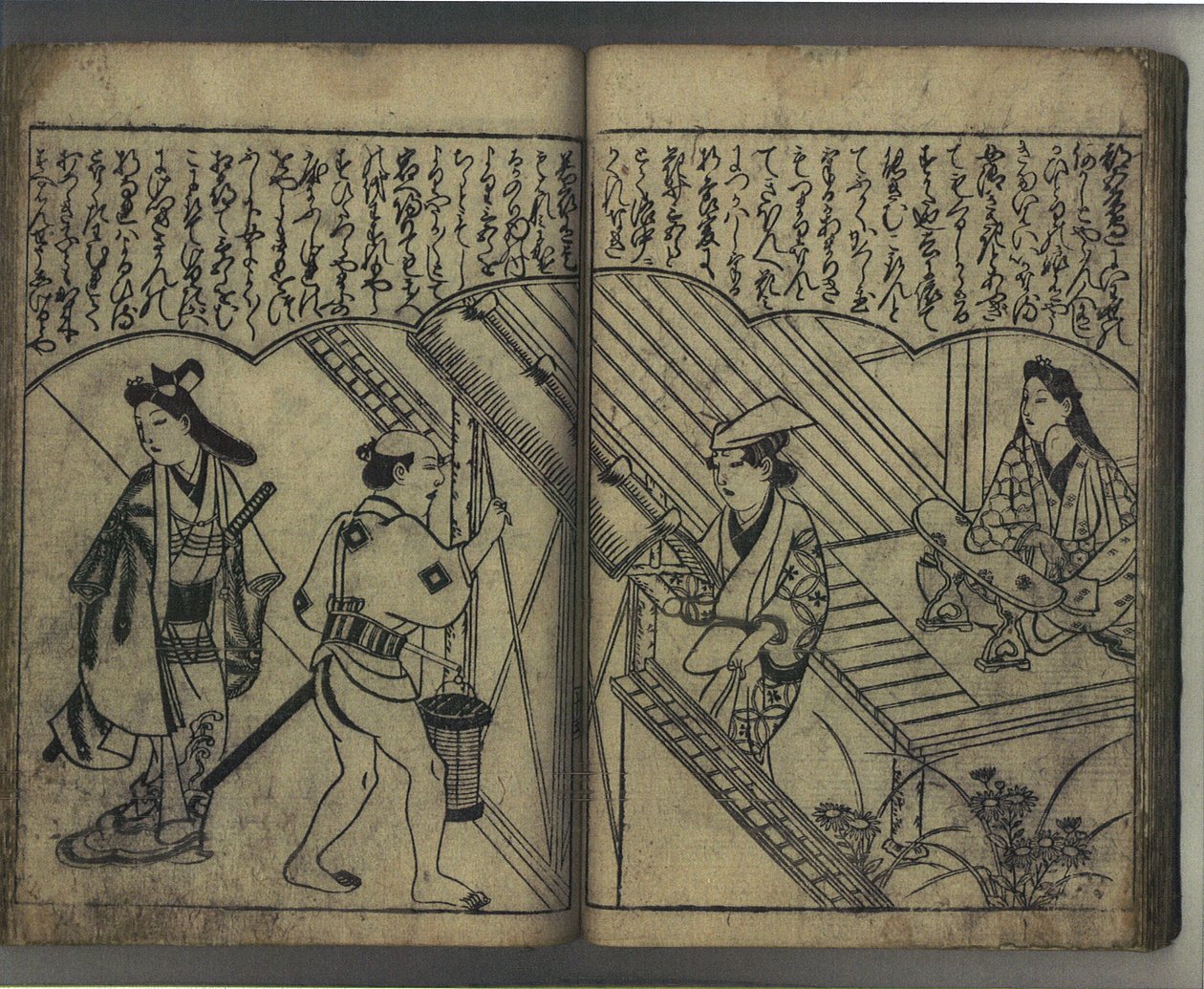 与日本美人共度欢乐时光（Wakoku bijin asobi） 作者 菱川师信