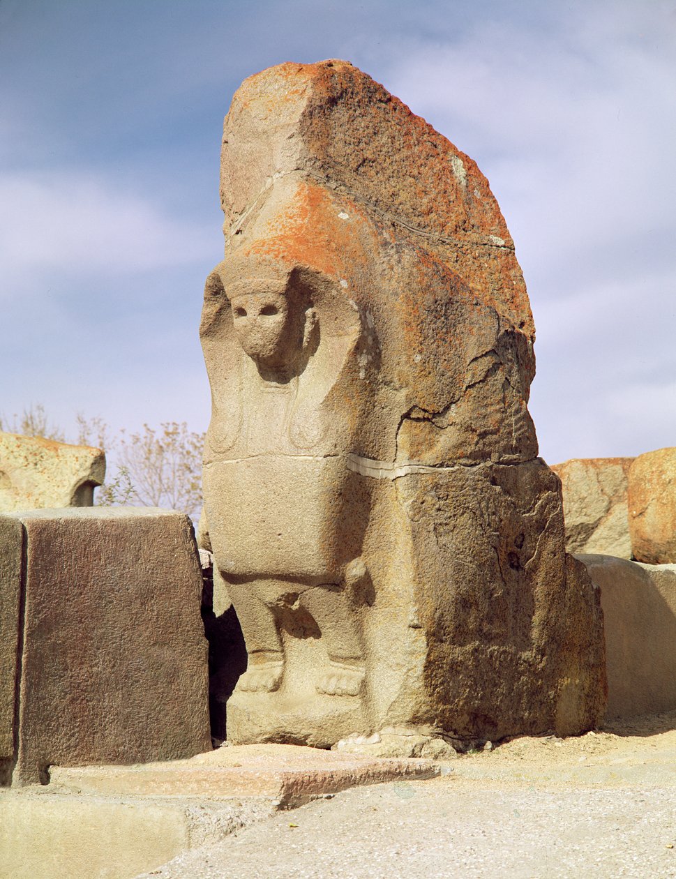 狮身人面像门，公元前1450-1200 作者 赫梯人