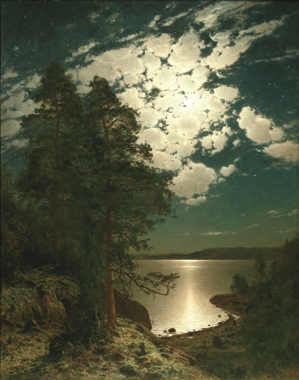 月夜 作者 Hjalmar Munsterhjelm