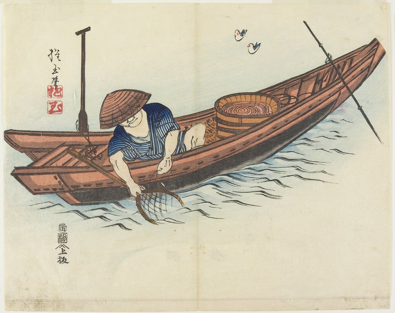 （渔夫），1832年 作者 北国