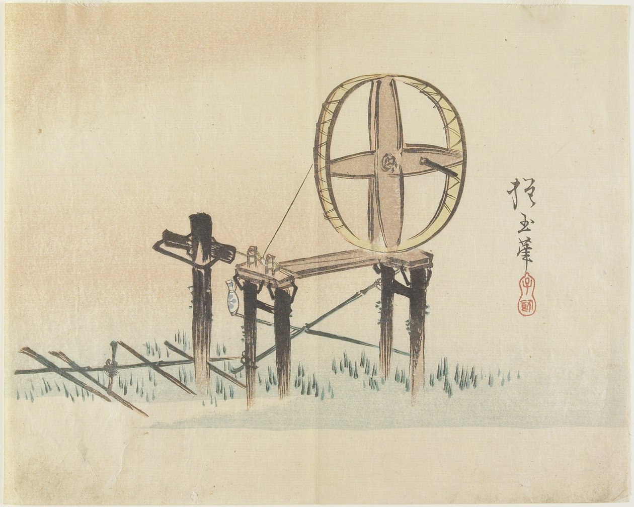 （纺车），c。 1830 作者 北国