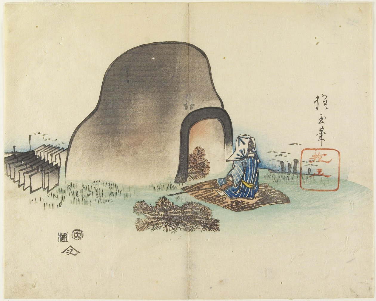 （瓷砖制造者），1830年 作者 北国