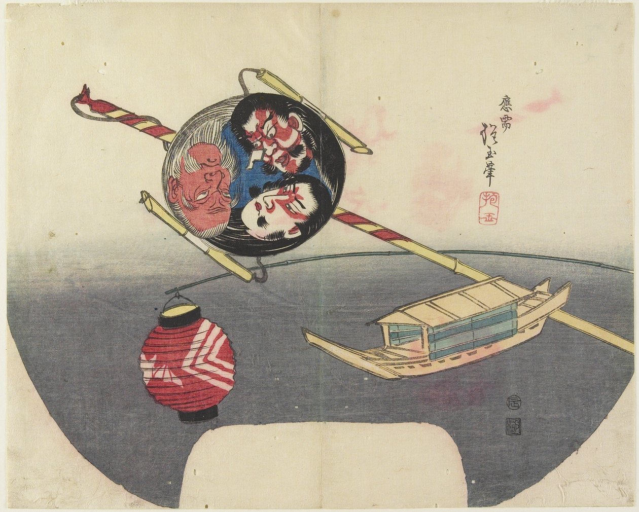 （玩具船），1832年 作者 北国
