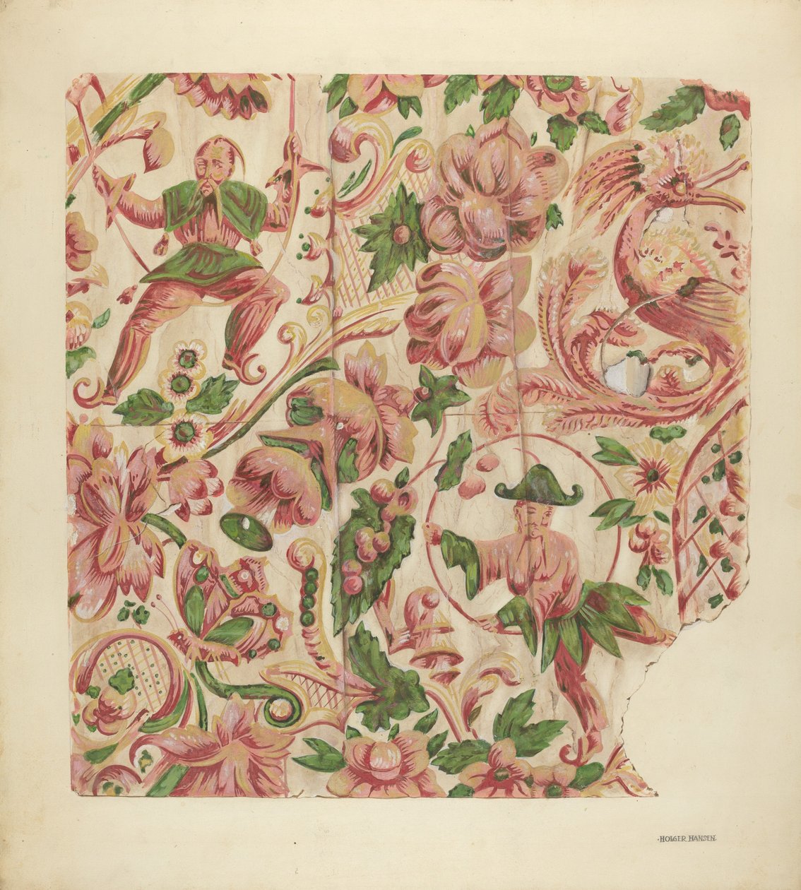 墙纸，1935-1942。 作者 霍尔格汉森
