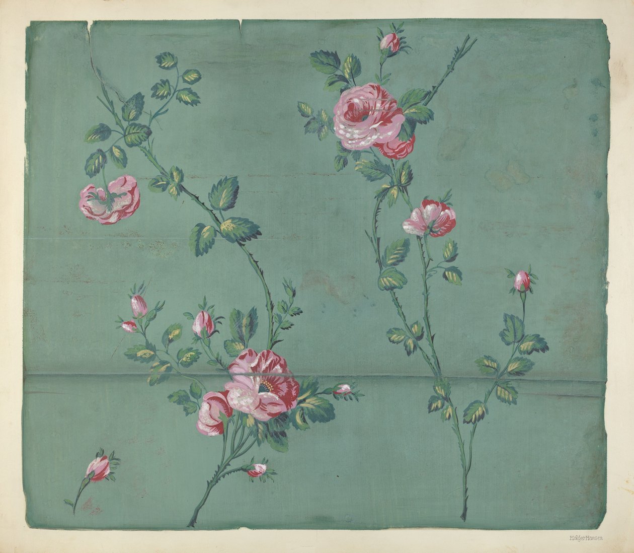 墙纸，约1939年。 作者 霍尔格汉森