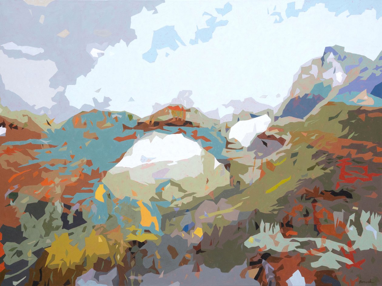 风景迷人 - 12，2024 年（布面油画） 作者 霍莉·博鲁克