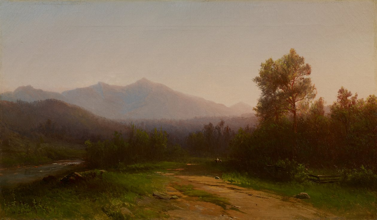 哈德逊河景观，1860-5 作者 荷马·道奇·马丁