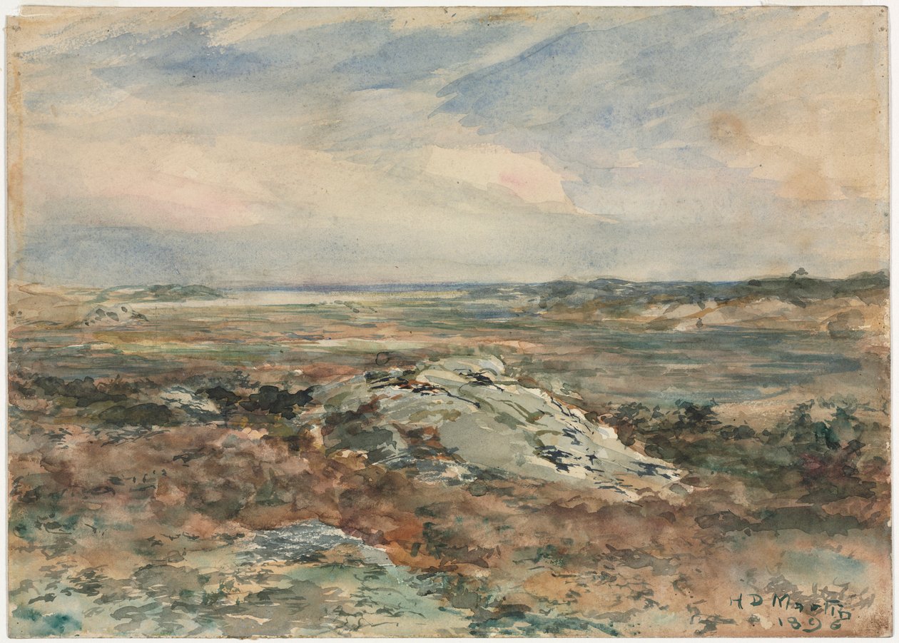 景观，1896年。 作者 荷马·道奇·马丁