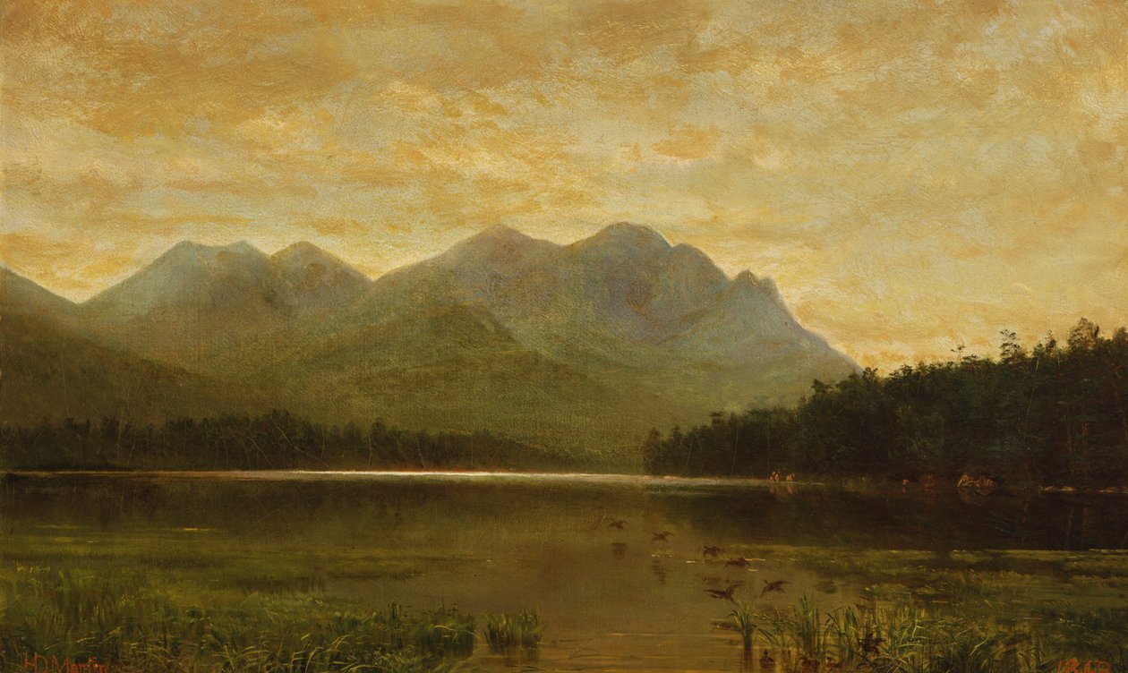 上奥斯博湖，1868年。 作者 荷马·道奇·马丁