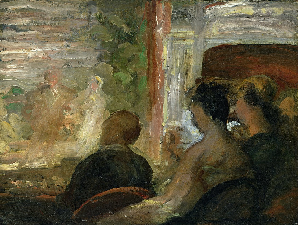 剧院的一个盒子，1865-70 作者 奥诺雷·杜米埃