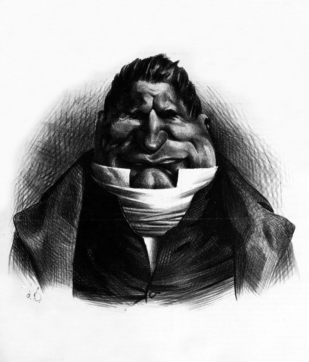 Pot-de-Naz，来自&39;Le Charivari&39;的漫画，1833年5月2日 作者 奥诺雷·杜米埃