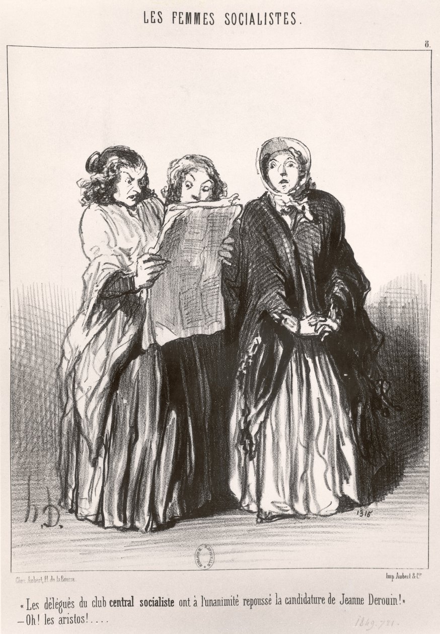 社会主义妇女，1849年 作者 奥诺雷·杜米埃
